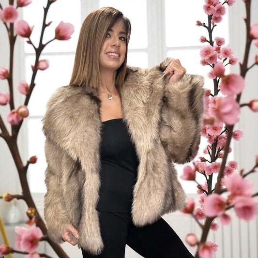 ABRIGO PELO TROMSO CAMEL