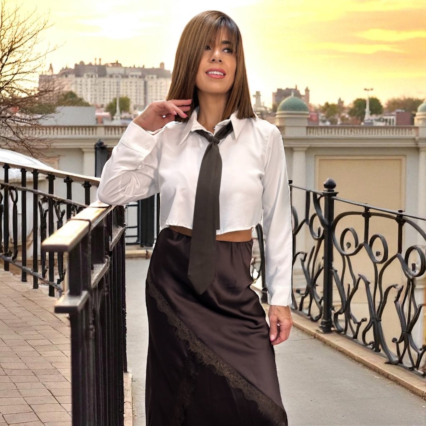 CAMISA CORTA CORBATA