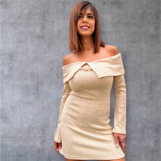 VESTIDO CORTO HEBILLA